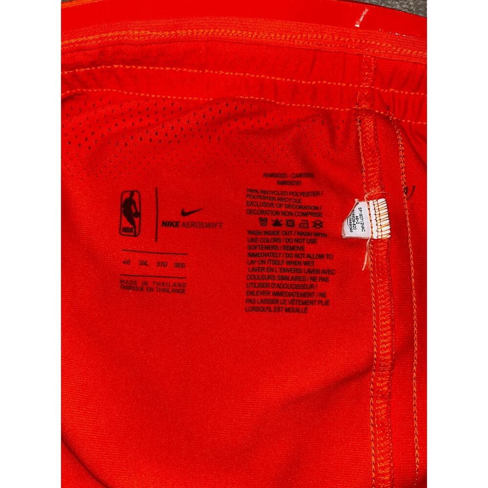 NBA 2018 Rising Stars Team World Player Issued Nike Shorts Sz 48 +2 3XL - Picture 7 of 16